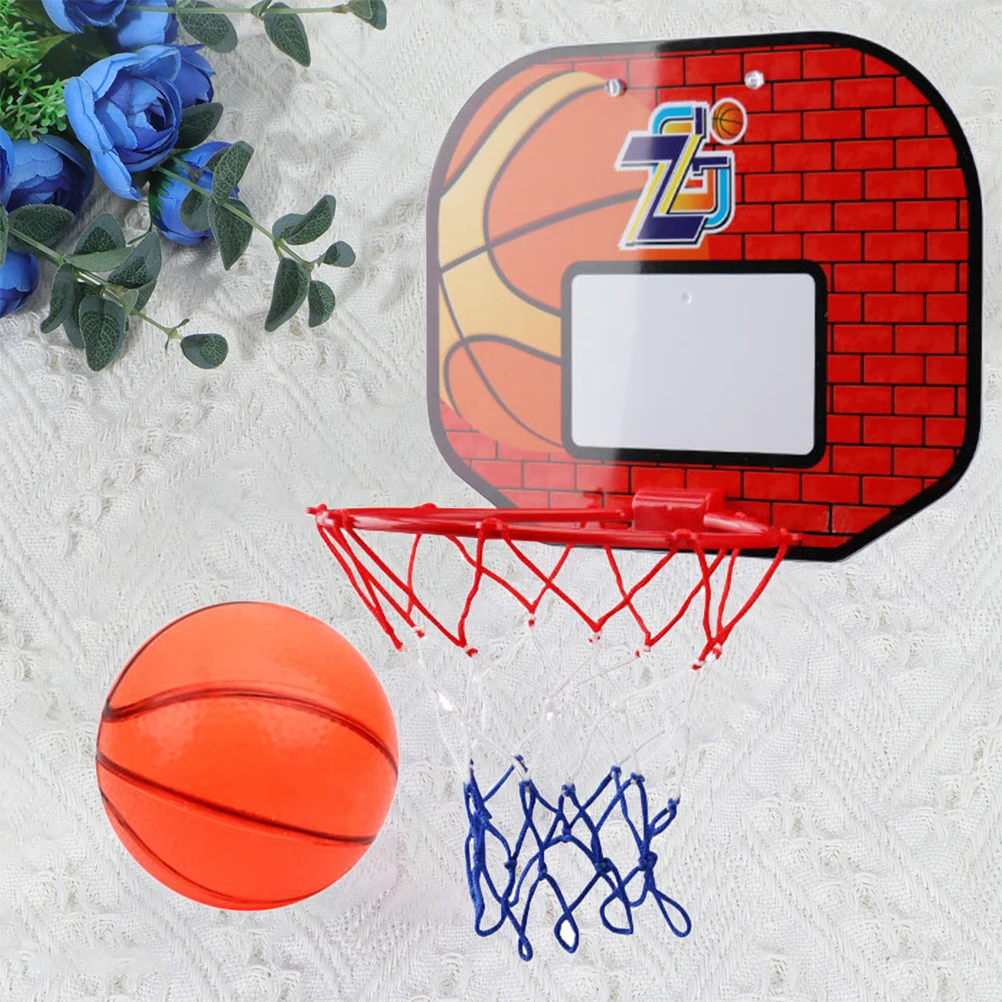 1 Set Basketball Hoop Portable Indoor Basketball Set Easy Install Kids Toy Basketball Game Perfect for Exercise