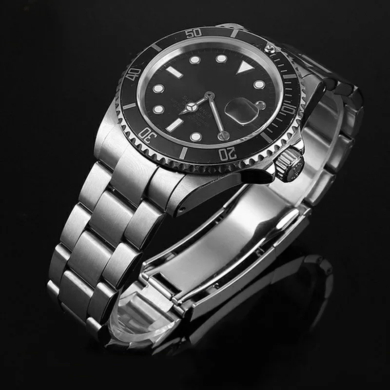 Watch Bracelet For Rolex SUBMARINER DAYTONA SUP GMT Men Fine-Tuning Pull Button Clasp 904 Stainless Steel Watch Chain 20mm 21mm