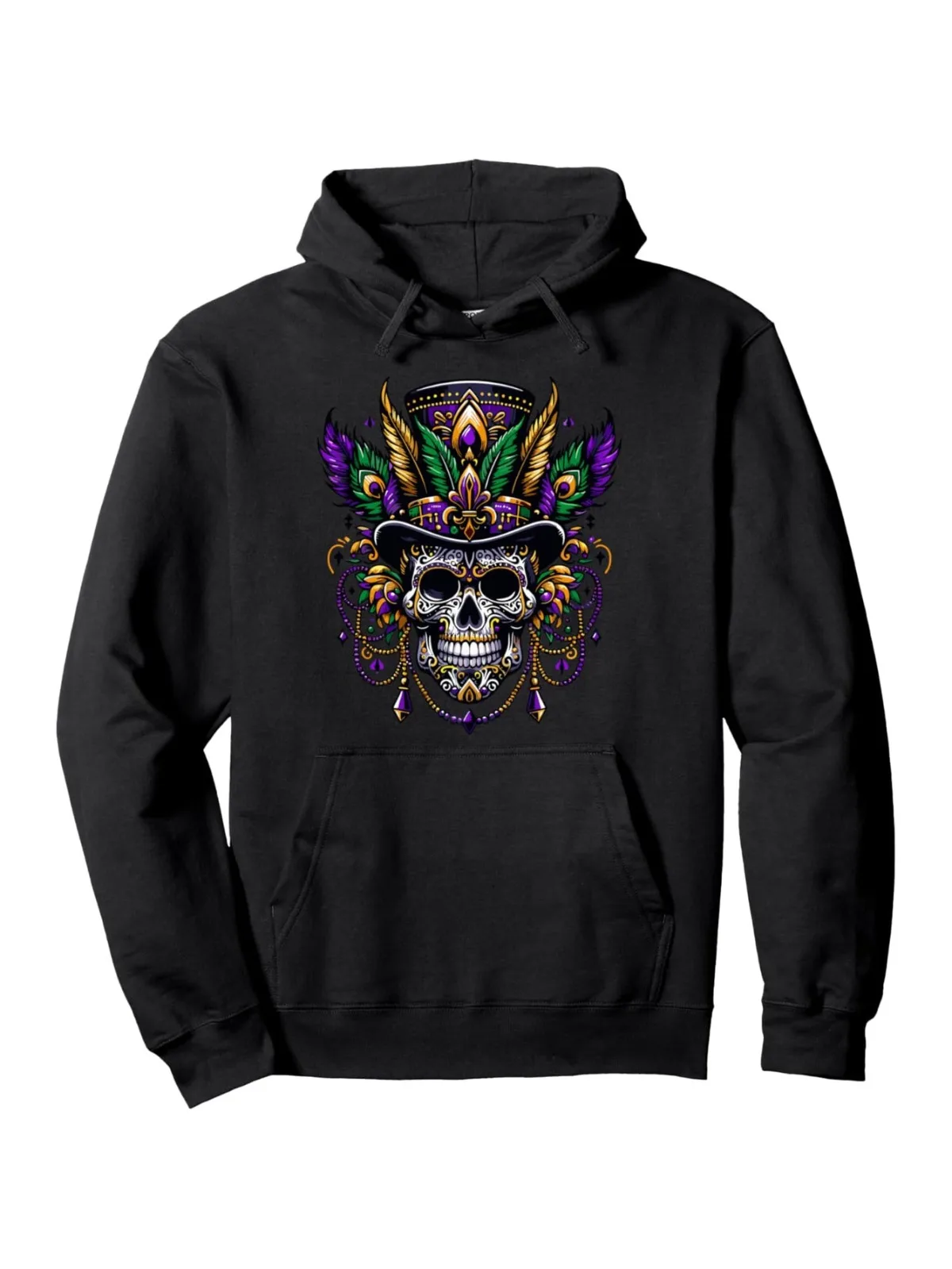 

Мужская модная шляпа с черепом, Орлеанская толстовка с принтом ведьмы, уличный стиль, повседневная толстовка на четыре сезона, подходит для повседневного ношения