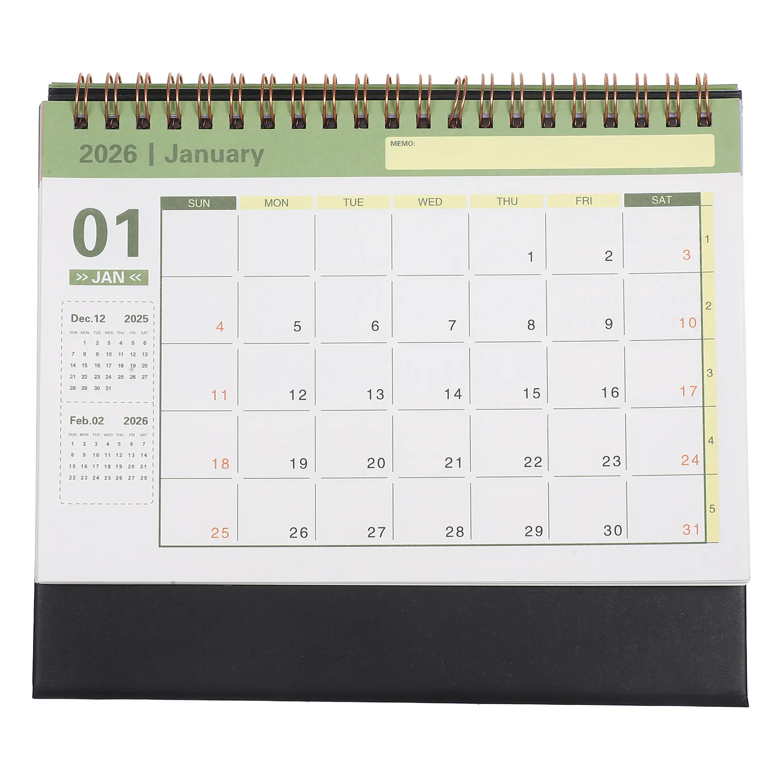 

Small 2026 Desk Calendar Minimalist Flip Standing Monthly Planner Compact Desktop Organizer for Office Home School Planning