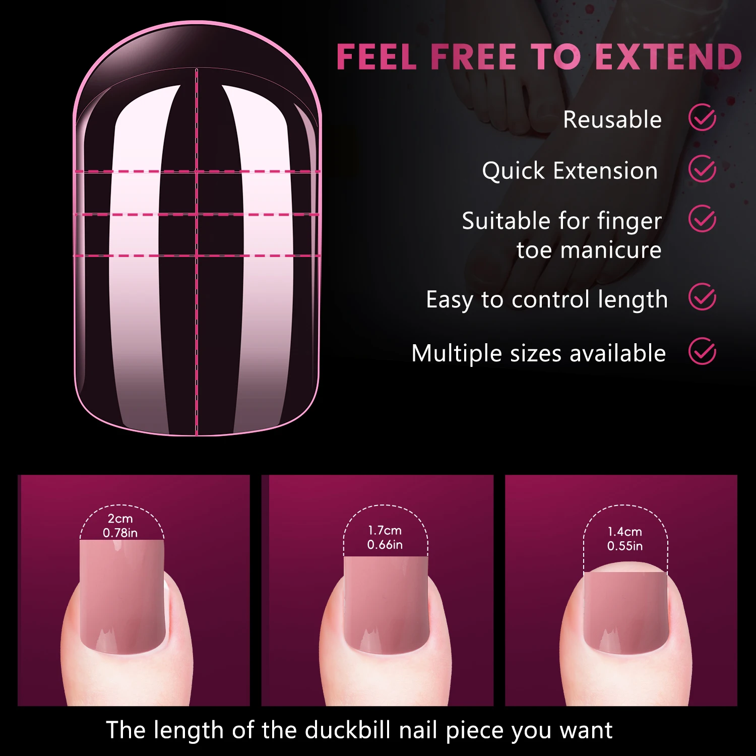 150 قطعة/صندوق واضح لا علامة متجمد مسمار البلاستيك تمديد أشكال ل UV هلام بناء سريع قالب مزدوج شكل العلوي أظافر صناعية نصائح #3