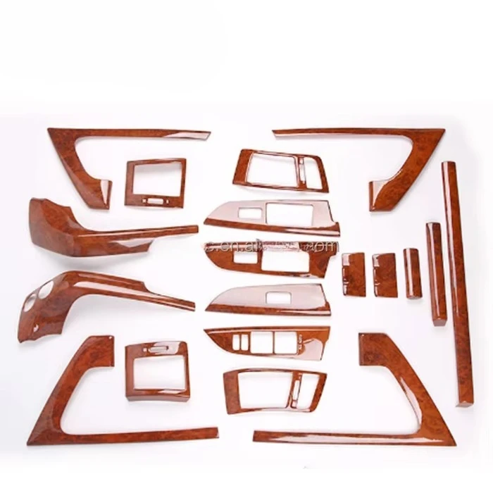 For Land Cruiser 4500 4700 LC100 Peach Wood Interior (instrument Panel Wave Stick Cover Switch Air Vent)