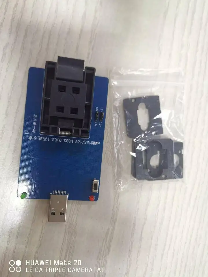 

Emmc153 / 169 to USB3.0 test block bga169 burning block socket font read and write data recovery