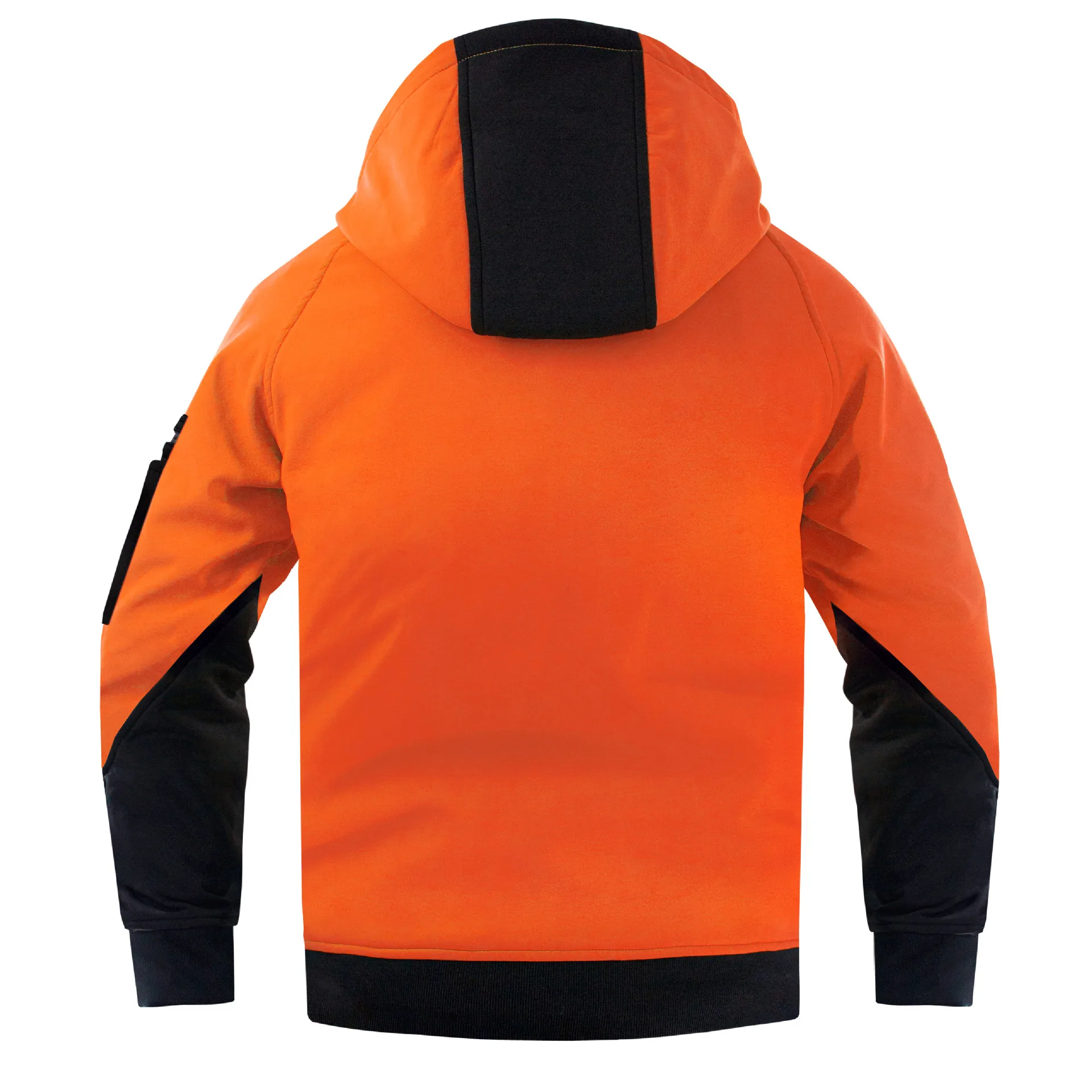 Imagem -05 - Hoodie de lã Quente para Homens Jaqueta Exterior Softshell Jaqueta com Zíper Moletons de Dois Tons Roupas de Trabalho com Zíper Uniforme de Inverno