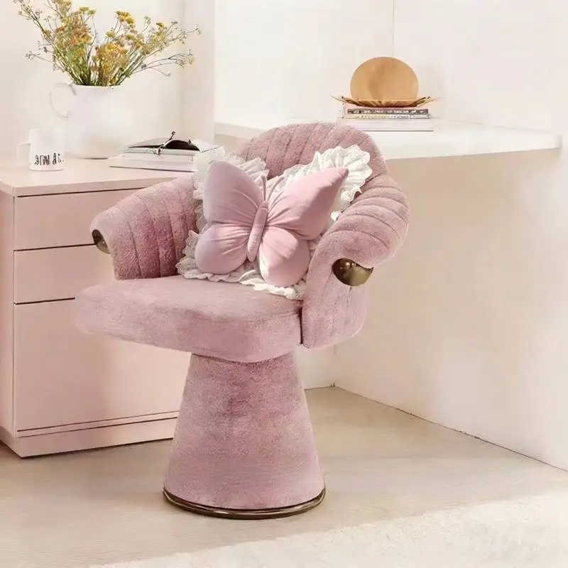 Upgrade Armrest Makeup Vanity Chair Nordic Soft Narrow Designer Makeup Vanity Chair Luxury Sillas De Tocador Furniture Home