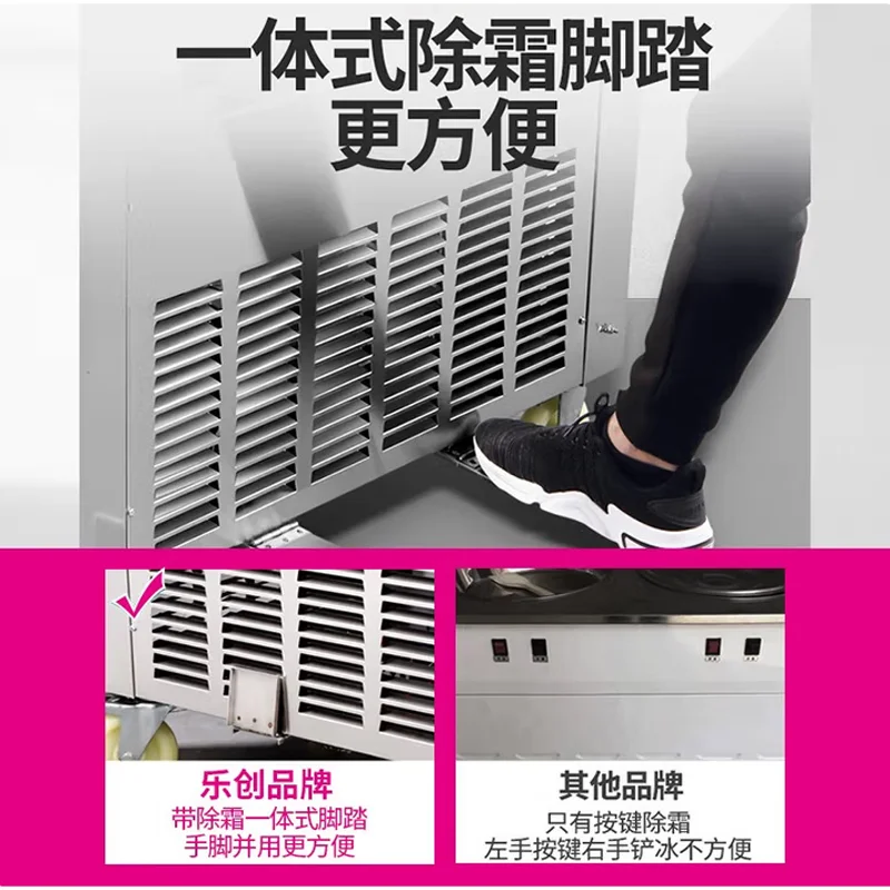 Electric Intelligent Fried Ice Cream Roll Machine Commercial Stainless Steel Frozen Yogurt Machine