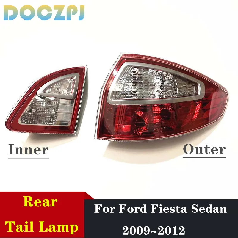 

Car Brake Taillight For Ford Fiesta Sedan 2009 2010 2011 2012 Rear Bumper Warming Lamp