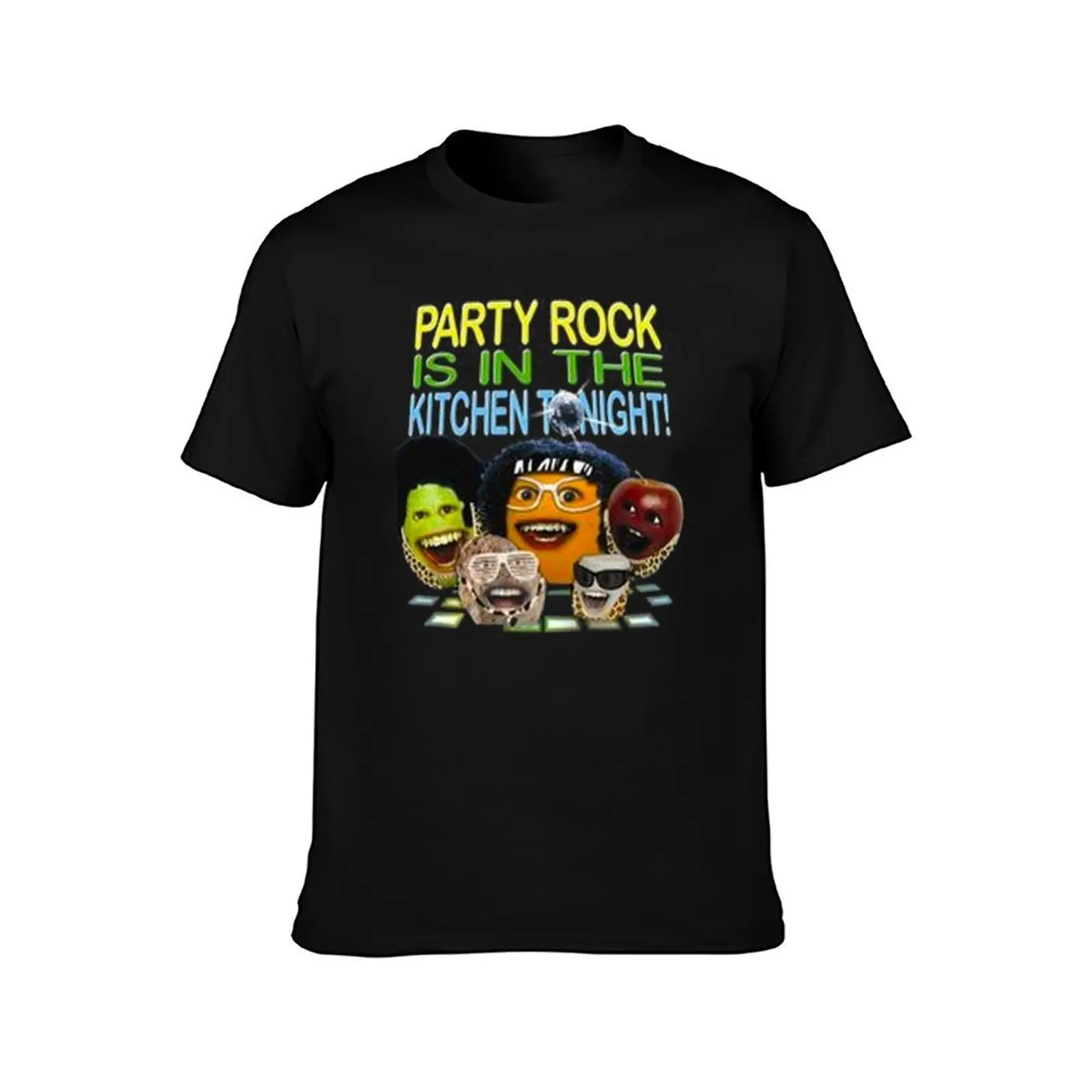 party rock is in the kitchen tonight shirt T-Shirt, Summer Casual Cotton Tee, Oversized Streetwear Tops, Vintage Graphic Print