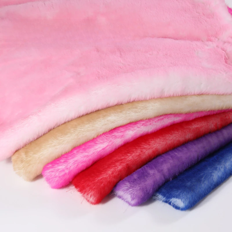 

Hair Height 2cm Thickened Dyed Tip Imitation Rex Rabbit Fabric DIY Coat Coat Fur Collar Vest Carpet Fur Collar Sofa Cushion