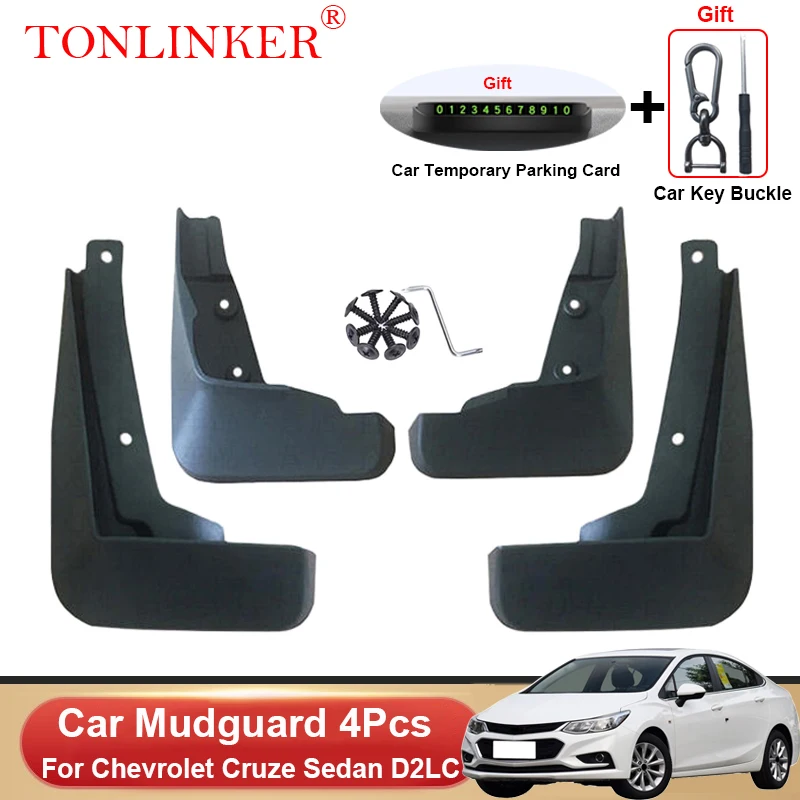 

TONLINKER Car Mudguard For Cruze Orlando D2LC 2016 2017 2018 2019 Mudguards Splash Guards Front Rear Fender Mudflaps Accessories