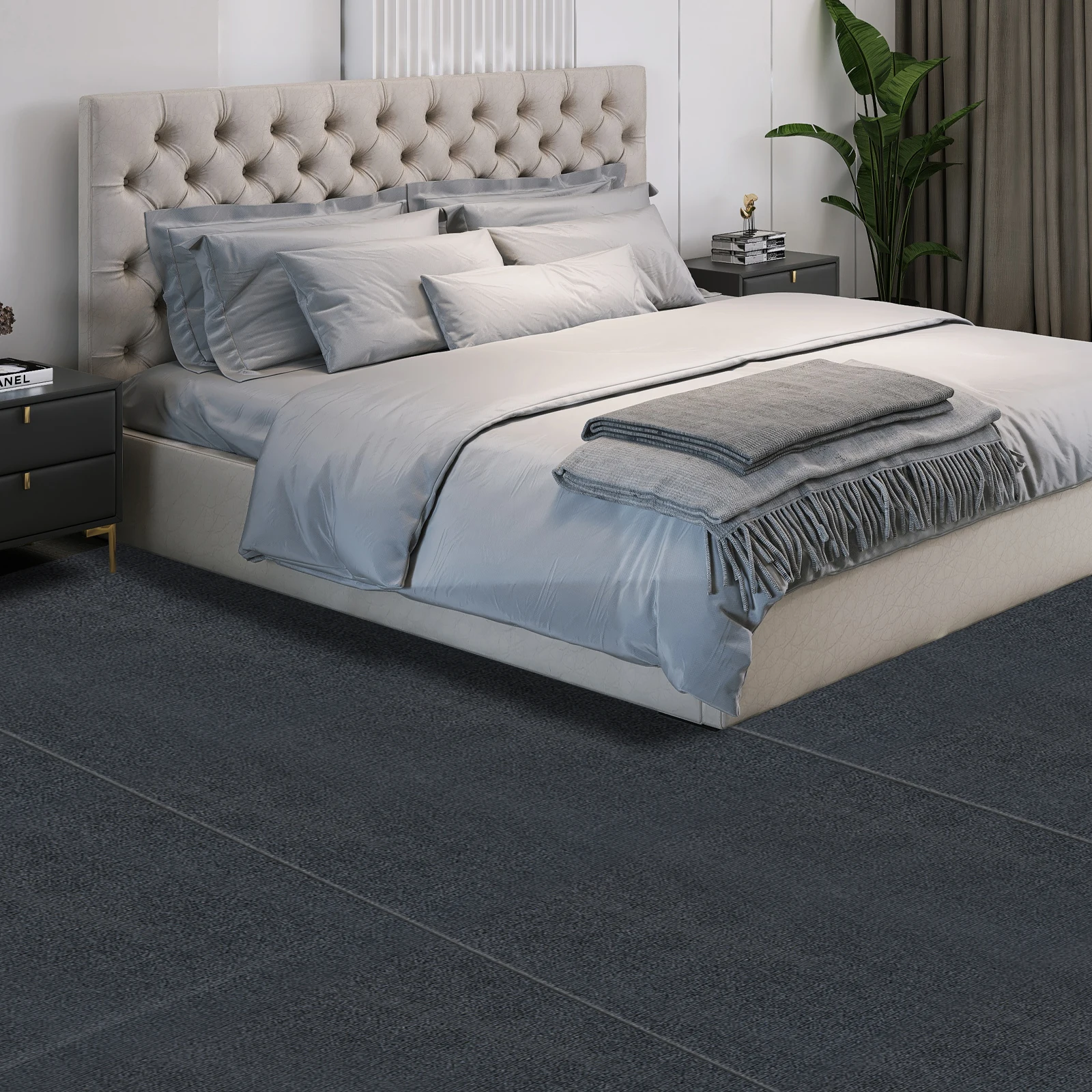 Ash Gray Fine Stripes Non Slip Stair Runner Mat Indoor Floor Protector For Bedroom Living Room Balcony Entryway Dining Room