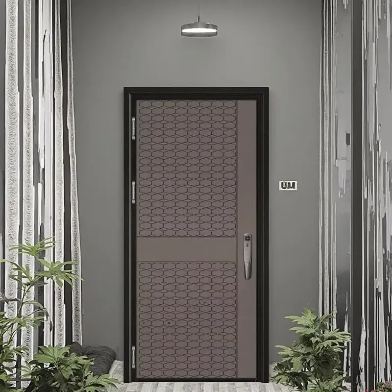 Middle Eastern Style Exterior Security Entrance Steel Main Doors Highend Design Residential Entrance Door Front Doors for