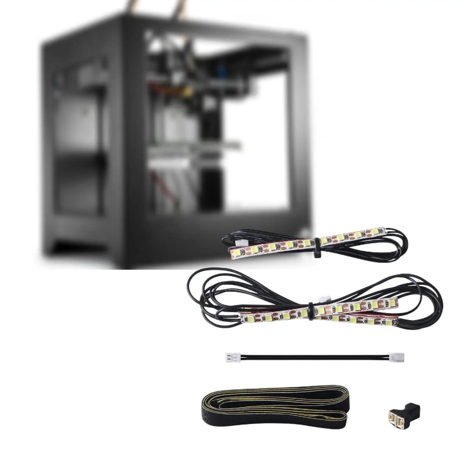 

2 светодиодных лент COB для 3D-принтера Plug and Play, высокая яркость для P1P