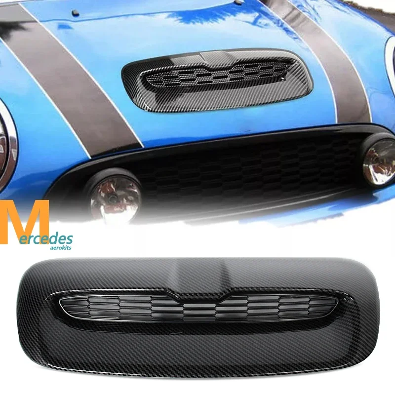 

Сетка сетки капота подходит для Mini Cooper S R55 R56 R57 R58 R59 2007-2014, воздухозаборник капота, вентиляционное отверстие, совок, гоночные грили, решетка, автомобильные детали