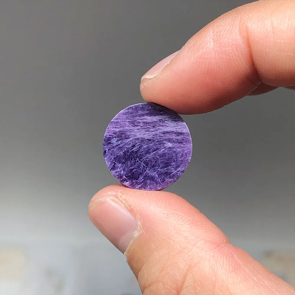 Charoite Natural Gemstone Round Shape Purple Stone Crystal Crystals Healing Reiki for Jewelry Making Home Room Decoration Gift