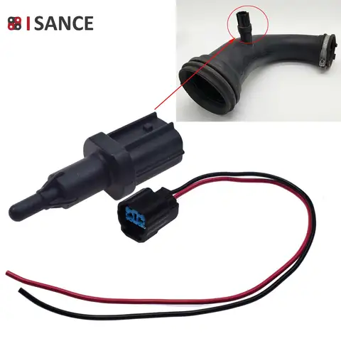 Air Intake Temperature Sensor IAT & Harness Connector For Honda Civic 1996 1997 1998 1999 2000 1.6L & Insight 1.0L 2001-2006