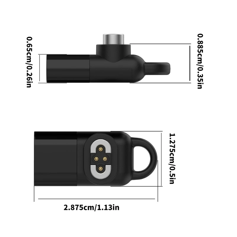 Type C Earphone Charging Adapter for SHOKZ OpenSwim Pro S710 Headphone Charger Pocket Sized with Overcharge Protections