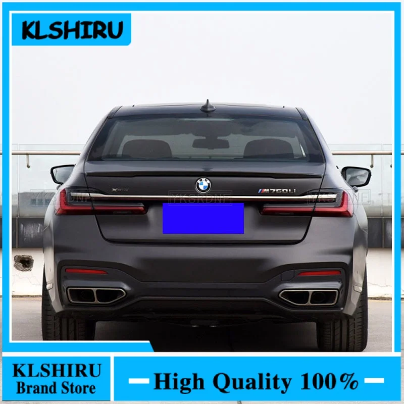 For BMW 7 Series G11 G12 730 740 750 Spoiler 2019 2020 2021 High Quality ABS Material V Style Car Wing Accessories Body Kit