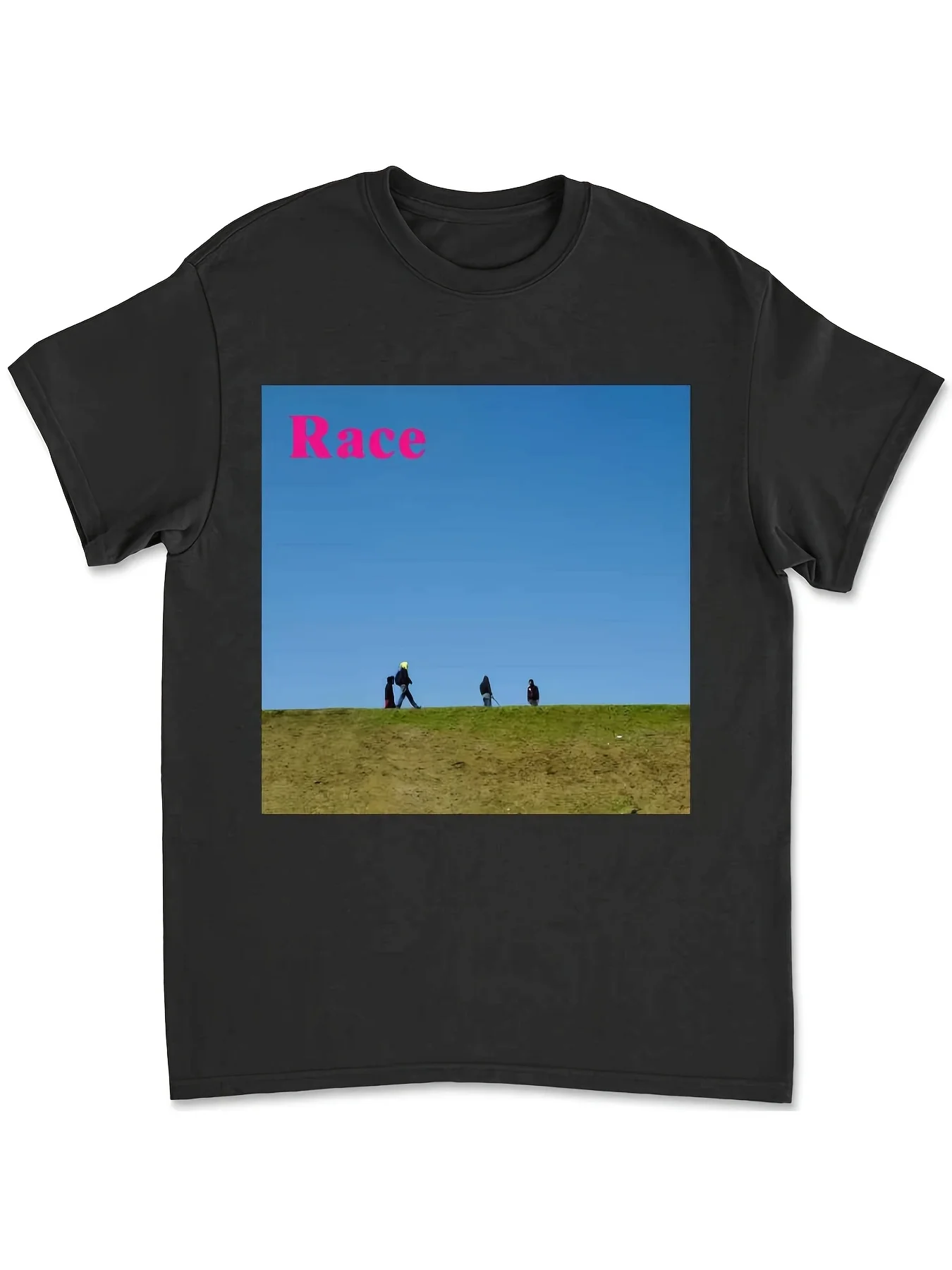 Men's g Racing Vintage Racing Graphic Bold Racing Text Album Cover Design Unisex 100% T-Shirt, Soft, All-Season Casual Streetwear Essential, All-Match All-Season Style Wear & Perfect Gift