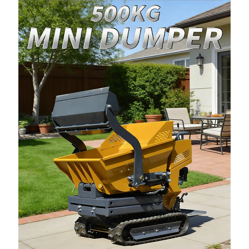 500kg Dumper for Farm Construction 5 Ton CE EPA Approved Hydraulic Tipper for Earthmoving Work