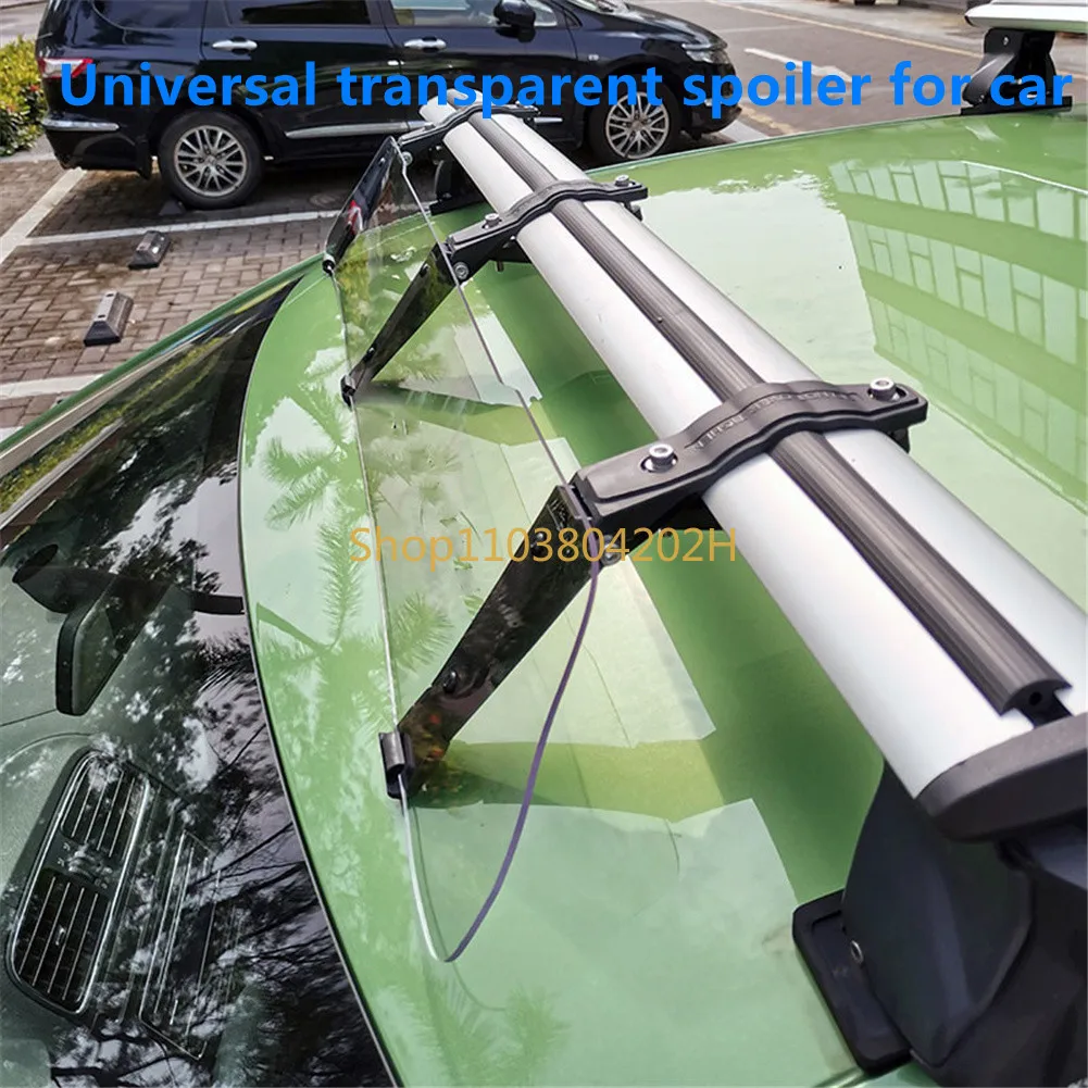 

Universal Car Top Roof Rack Air Deflector Kit 34inch Wind Fairing Car Cargo Box Racks 34 inchABS Plastic Windshield Wind Fairing