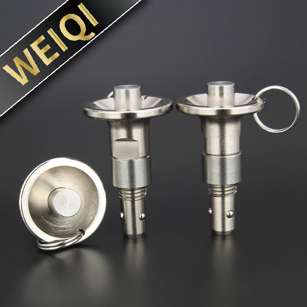 VCN125 Carbon Steel With Nickel-plated Treatment Body  Stainless Steel Quick Release Pins Ball Lock Pin With Ring  M8/M12