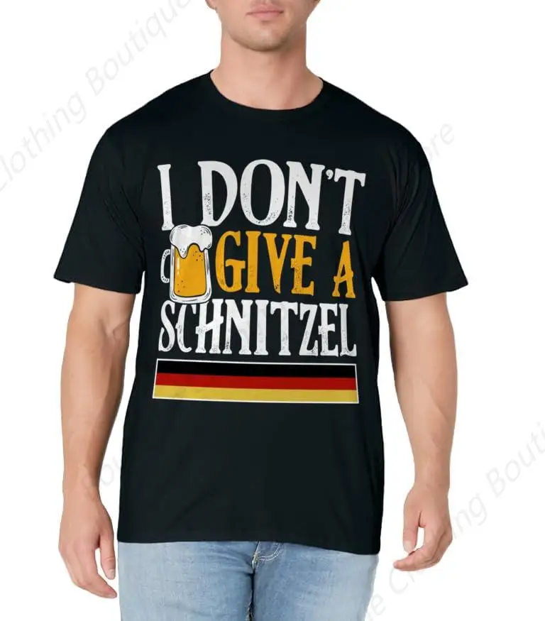 I Don't Give A Schnitzel German Beer Wurst Funny Oktoberfest T-Shirt