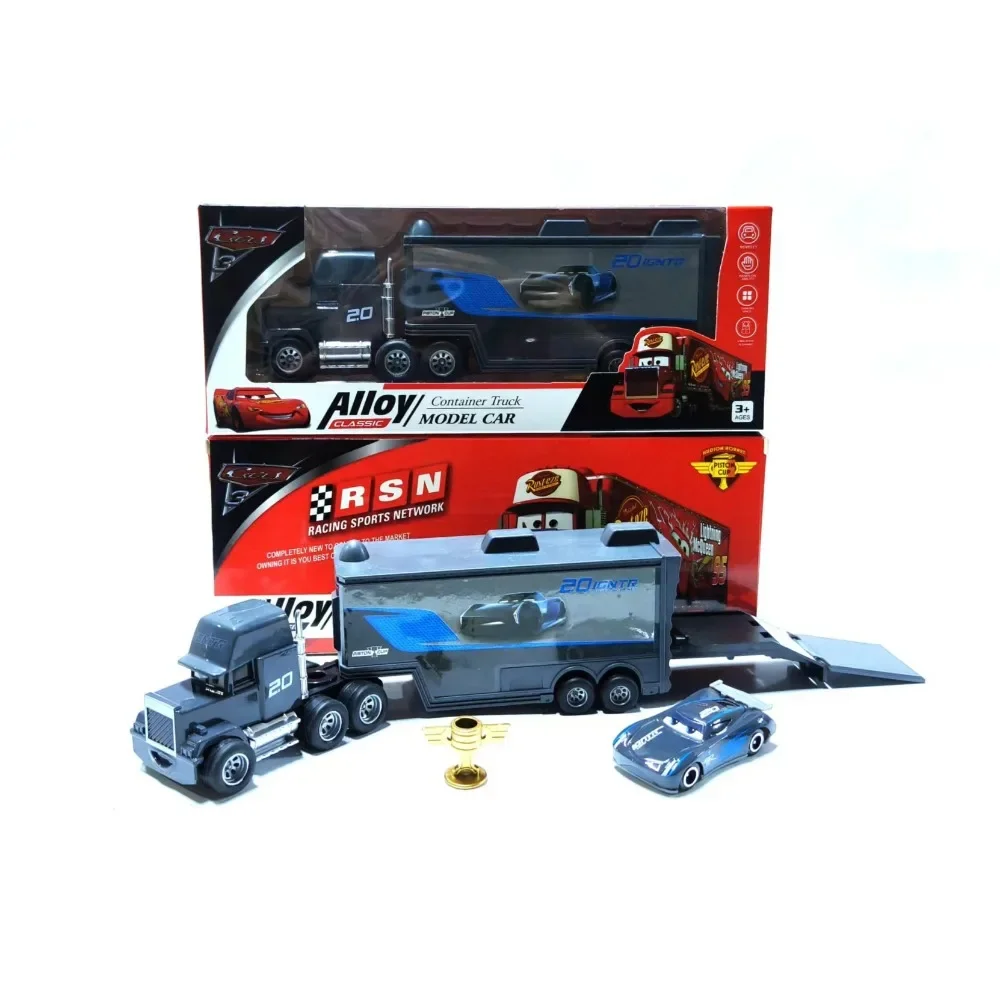 Neues Schiebe-Modellauto-Set aus Druckgusslegierung, Cartoon-Mini-Rennautos, Überraschungsgeschenk zum Geburtstag für Kinder – Detail 3