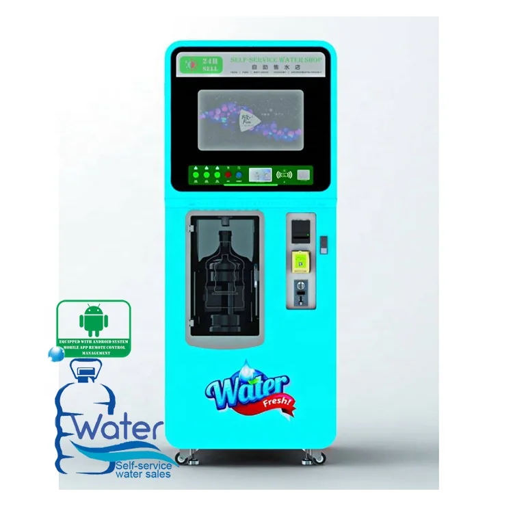 Android Version Luxury Refill Ro Drinking Purified Ice and Water Vending Machine
