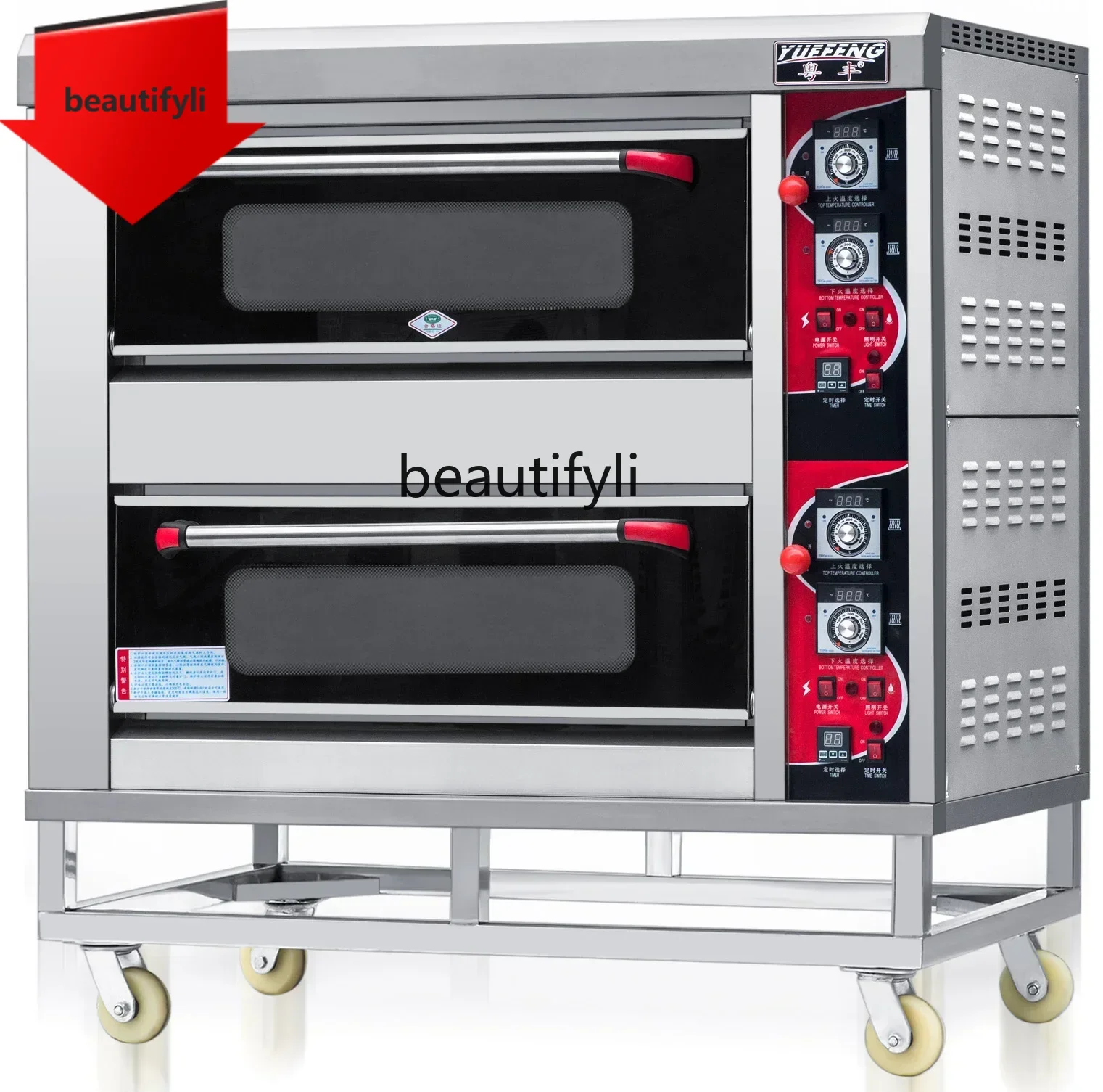 

A61 lt Oven commercial two-story four-plate air stove large baking large capacity bread cake oven liquefied gas
