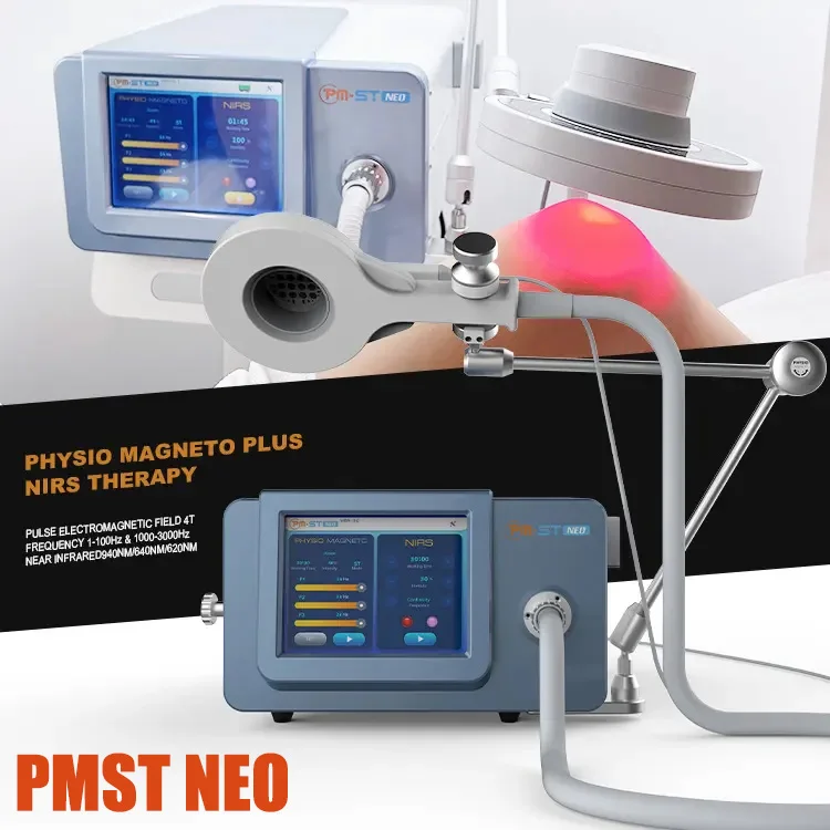 PMST NEO Physio Magneto Combine Near Infrared Physical Therapy Machine EMTT Device For Muscles Bones and Nervous Tissues