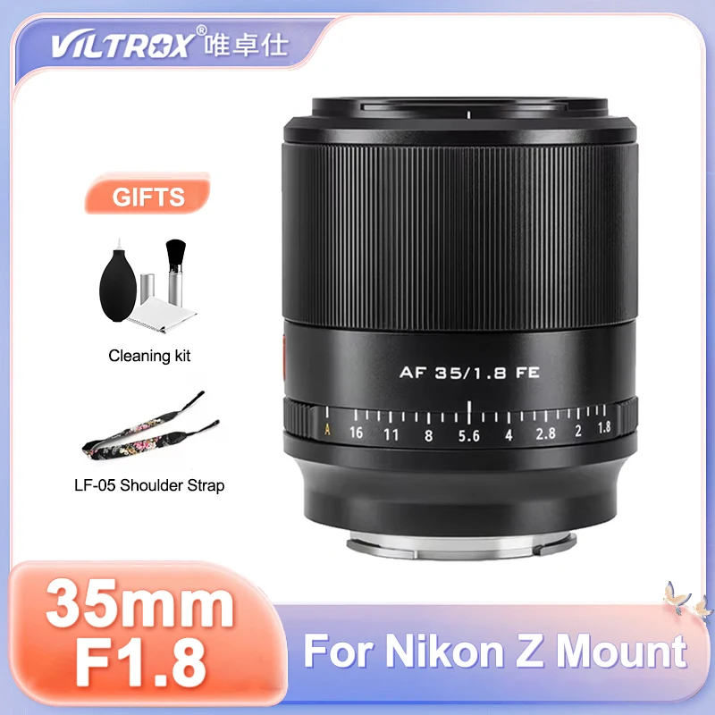 

VILTROX 35mm F1.8 Full Frame AF Auto Focus Standard Lens for Sony E FE mount Camera A7MIII A7RII A7MIV A7CII