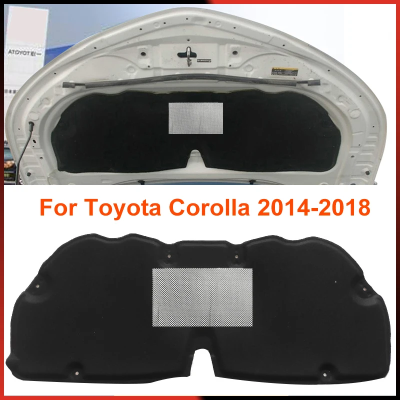 2014-2018 Engine Heat Sound Insulation Cotton Pad for Toyota Corolla 2014 2015 2016 2017 2018 Accessories Soundproof Firewall