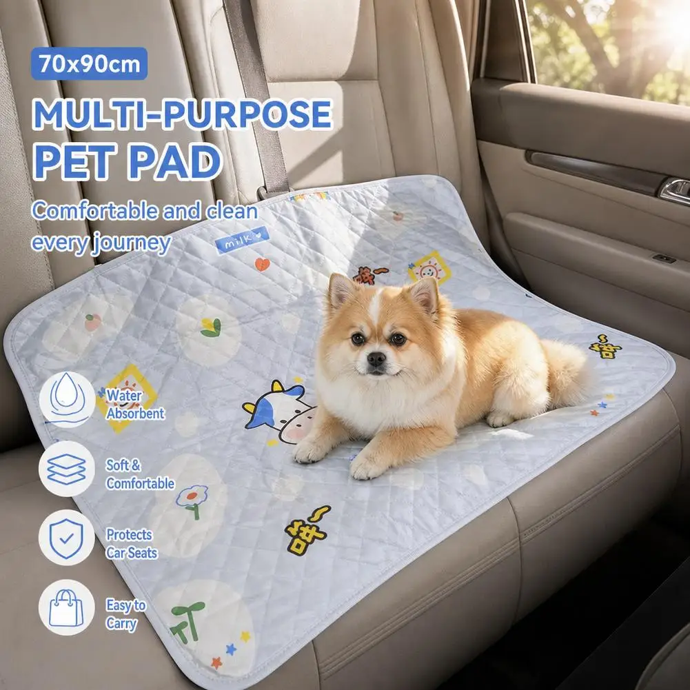 Pet Pad Dog Car Seat Cover Quilted Waterproof Absorbent Washable Puppy Pee Mat Multi Purpose Sofa Floor Travel Blanket