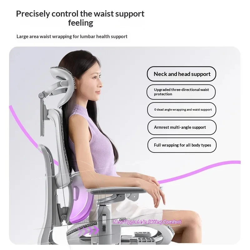 Sedia in rete Sedia da scrivania ergonomica da ufficio con supporto lombare Girevole rotolante Home Office Sala computer Sedia Da Scrivania Mobili