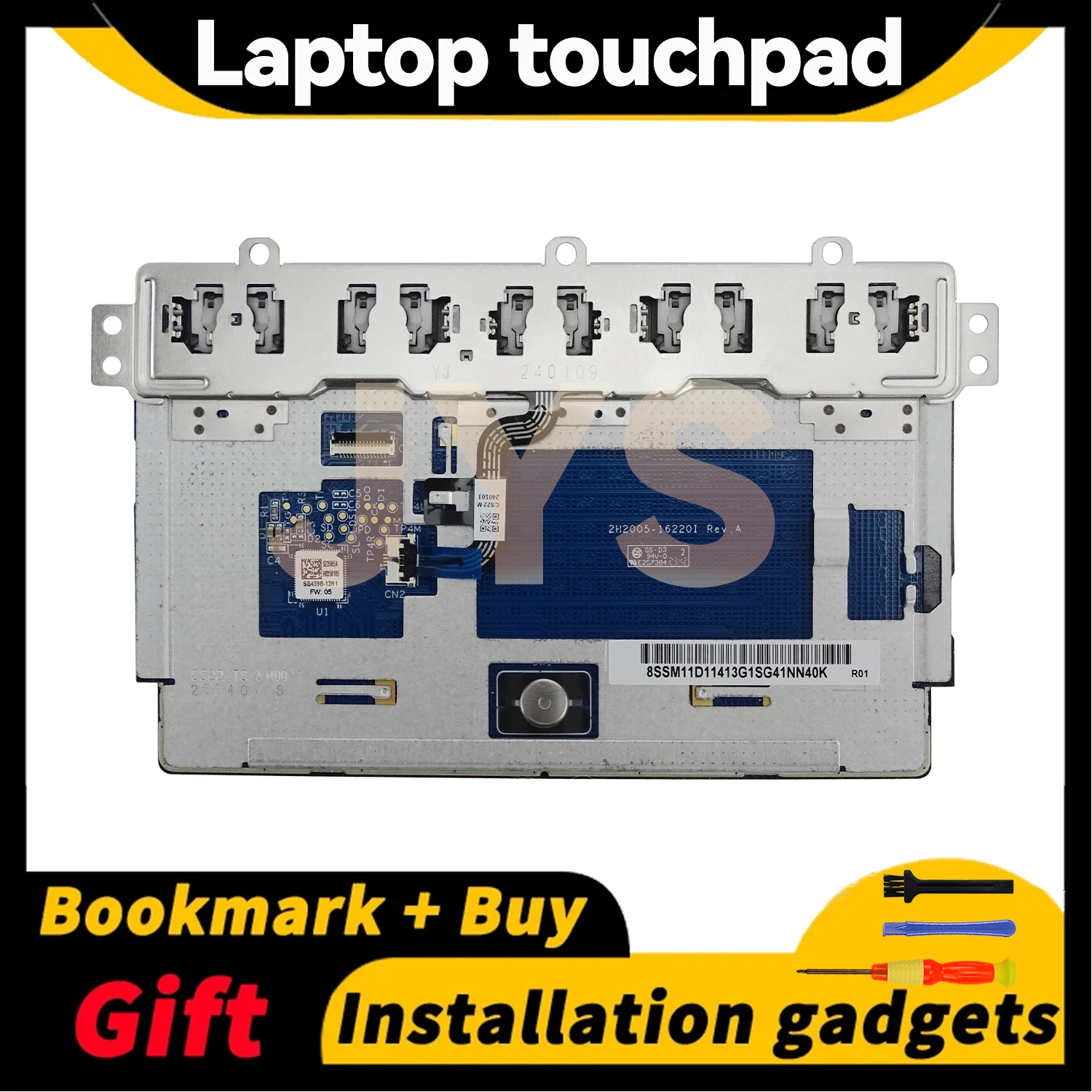 Suitable for Lenovo Thinkpad laptop touchpad X13 Gen3/P14s Gen3/T14 Gen3/T14s Gen3 mouse clicker button board 5M11B95898