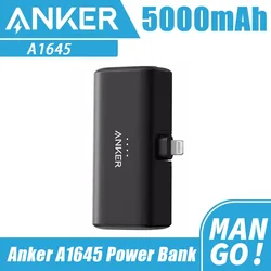 Anker A1645 Nano Mini Power Bank 5000mAh Portable Charger 22.5W USB-C Connector Spare Battery for iPhone 15 14 13 12 11 Pro Max