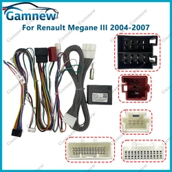 Carro estéreo cabo de cablagem, Canbus para Renault Megane 2 2004-2007, Reserve o rádio do carro original, 16Pin