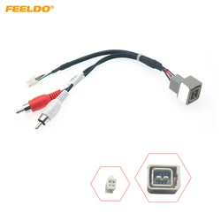 FEELDO Car Radio Audio Wiring Harness With USB Cable For Lada Vesta Aftermarket Stereo Installation Wire Adapter #HQ5322