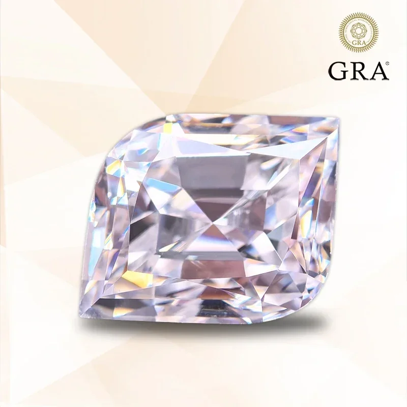 

NEW Moissanite Stone Leaf Shape White Color Specail Cut Charm Beads for DIY Jewelry Making Rings Bracelet Selectable Certifi