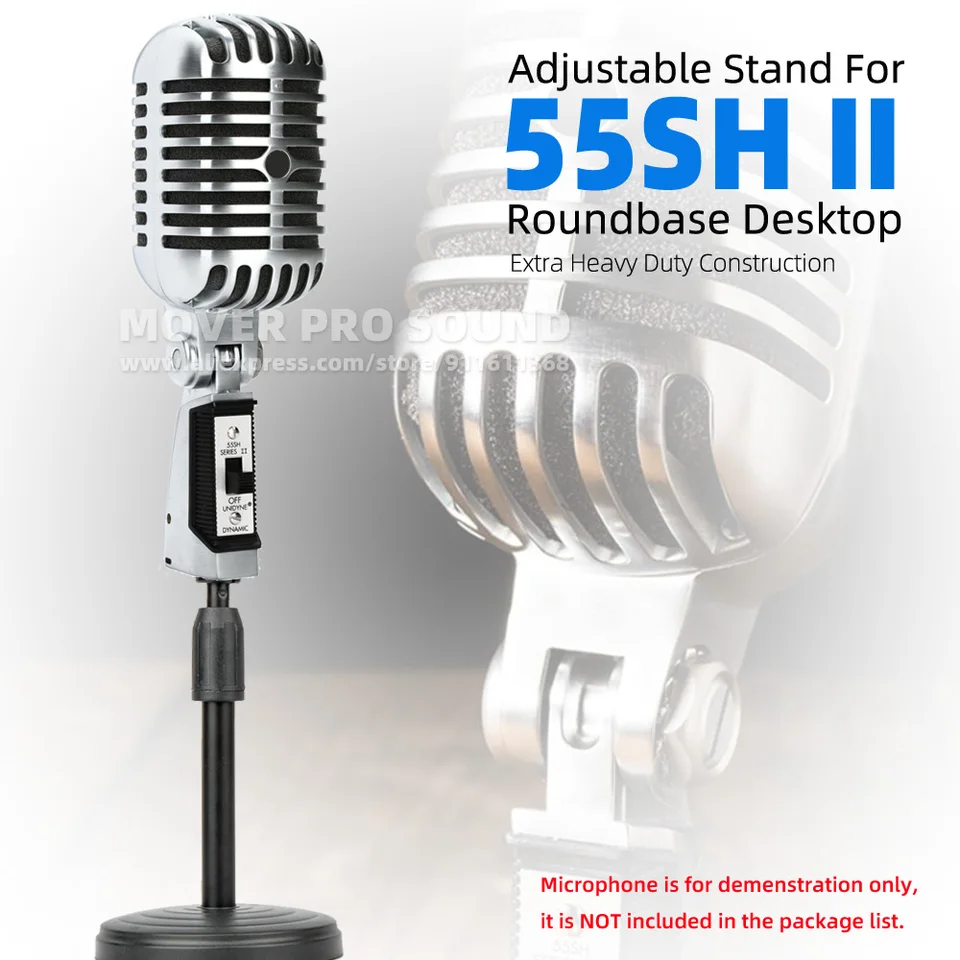 テーブルデスクトップホルダーマイクスタンド Shure 55 SH 55SH II