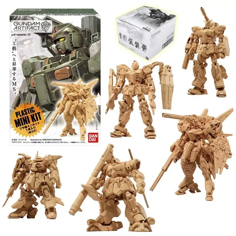 Bandai In Stock Original Shokugan Gundam ARTIFACT 02 03 04 Stark Jegan Zaku Anime Action Figure Plastic Mini Set Toys for Kids