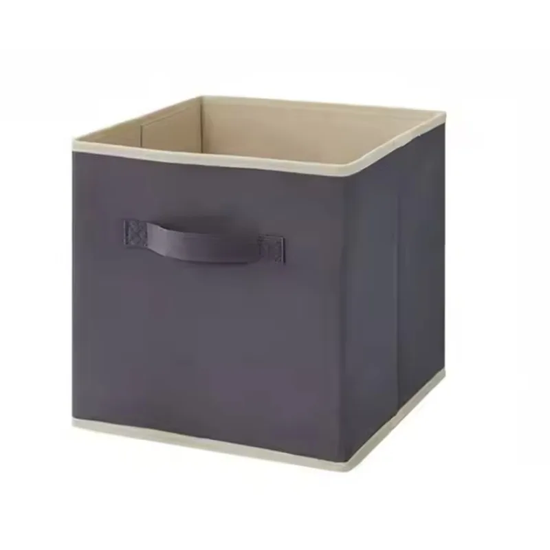 

1PC Home Shelf Basket Collapsible Storage Cube Foldable Square Clothing Storage Closet Collapsible Fabric Storage Toy Bin