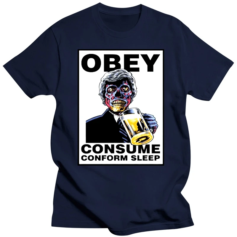 THEY LIVE CONSUME T SHIRT TOP SCI FI HORROR MOVIE FILM VINTAGE RETRO