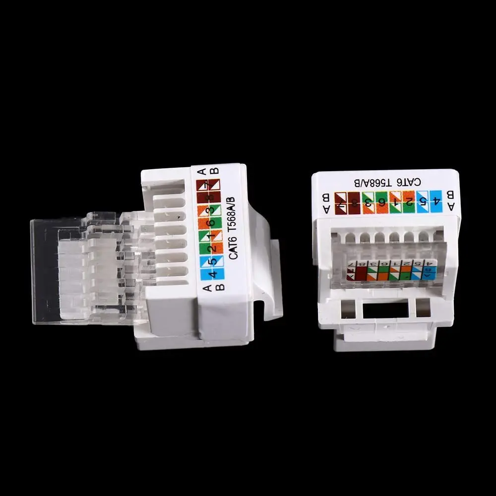 Сетевая вилка C26 AMP Ethernet-адаптер Сетевой адаптер без инструментов Сетевой модуль Сетевой разъем CAT6 Разъем RJ45