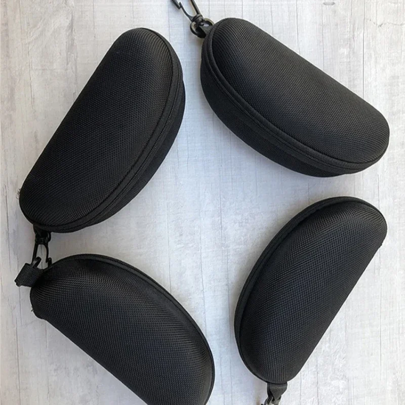 Портативная защитная коробка для солнцезащитных очков на молнии, футляр для очков, оксфордская дорожная упаковка, футляр для очков, аксессуары с крючком, коробка для хранения
