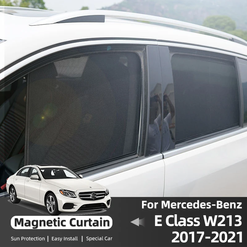 

For Mercedes Benz E Class W213 2017-2020 2021 2022 2023 Car Sunshade Front Windshield Frame Curtain Rear Side Window Sun Shade