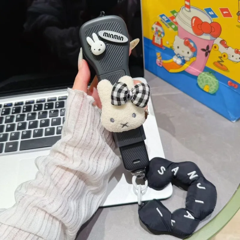 Cartoon Kawaii New Style Applicable DJI Pocket4 3 Protective Hood Anti-fall Anti-wear Hanging Chain Accessories Good Looks Miffy
