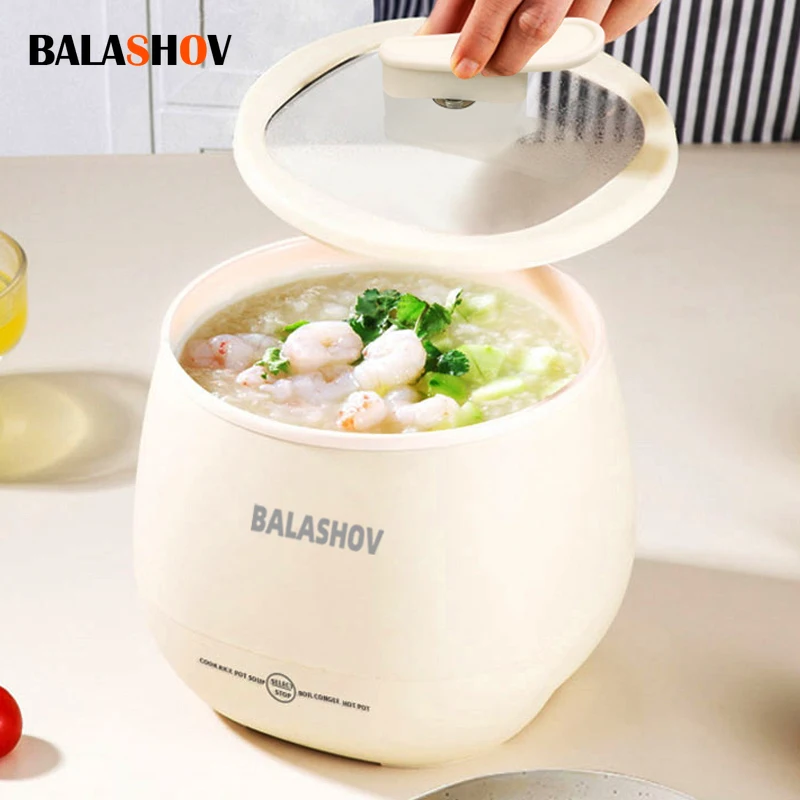 1.8L Portable Smart Rice Cooker - Multifunctional Non-Stick Rice Cooking Pot for Cooking Rice, Soup, for Dorms & Small Kitchens