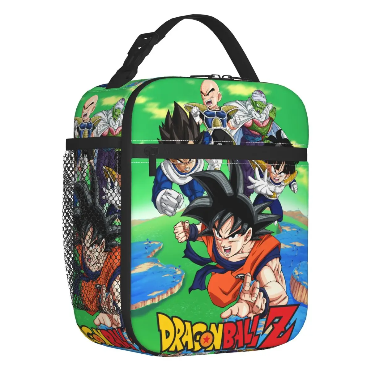

Custom DBZ Dragons Ball Goku Japanese Anime Insulated Lunch Tote Bag for Women Men Portable Cooler Thermal Food Lunch Box School